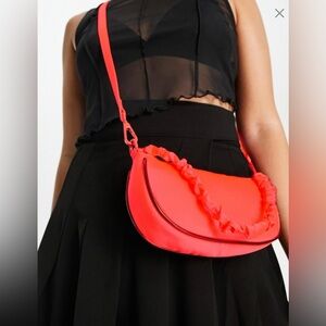 Brand new small bag neon orange crossbody ASOS
